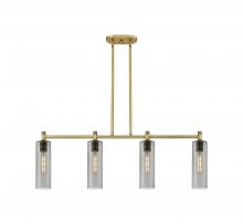 Innovations Lighting 434-4I-BB-G434-12SM - Crown Point - 4 Light - 44 inch - Brushed Brass - Island Light