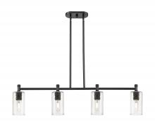 Innovations Lighting 434-4I-BK-G434-7SDY - Crown Point - 4 Light - 44 inch - Matte Black - Island Light