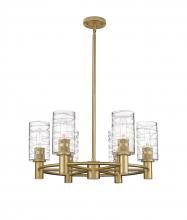 Innovations Lighting 434-6CR-BB-G434-7DE - Crown Point - 6 Light - 24 inch - Brushed Brass - Chandelier