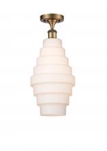 Innovations Lighting 516-1C-BB-G671-8 - Cascade - 1 Light - 8 inch - Brushed Brass - Semi-Flush Mount