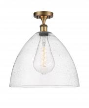 Innovations Lighting 516-1C-BB-GBD-164 - Bristol - 1 Light - 16 inch - Brushed Brass - Semi-Flush Mount