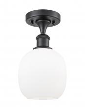 Innovations Lighting 516-1C-BK-G101 - Belfast - 1 Light - 6 inch - Matte Black - Semi-Flush Mount