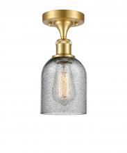 Innovations Lighting 516-1C-SG-G257 - Caledonia - 1 Light - 5 inch - Satin Gold - Semi-Flush Mount