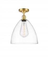 Innovations Lighting 516-1C-SG-GBD-122 - Bristol - 1 Light - 12 inch - Satin Gold - Semi-Flush Mount