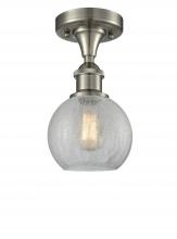 Innovations Lighting 516-1C-SN-G125-8 - Athens - 1 Light - 8 inch - Brushed Satin Nickel - Semi-Flush Mount