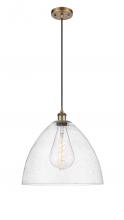 Innovations Lighting 516-1P-BB-GBD-164 - Bristol - 1 Light - 16 inch - Brushed Brass - Cord hung - Pendant