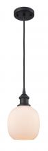 Innovations Lighting 516-1P-BK-G101 - Belfast - 1 Light - 6 inch - Matte Black - Cord hung - Mini Pendant