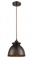 Innovations Lighting 516-1P-OB-M14-OB - Adirondack - 1 Light - 8 inch - Oil Rubbed Bronze - Cord hung - Mini Pendant