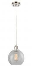 Innovations Lighting 516-1P-PN-G125 - Athens - 1 Light - 8 inch - Polished Nickel - Cord hung - Mini Pendant