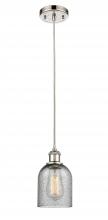 Innovations Lighting 516-1P-PN-G257 - Caledonia - 1 Light - 5 inch - Polished Nickel - Cord hung - Mini Pendant