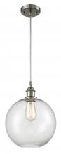 Innovations Lighting 516-1P-SN-G122-10 - Athens - 1 Light - 10 inch - Brushed Satin Nickel - Cord hung - Mini Pendant