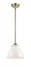 Innovations Lighting 516-1S-AB-M14-W - Adirondack - 1 Light - 8 inch - Antique Brass - Mini Pendant