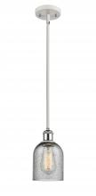 Innovations Lighting 516-1S-WPC-G257 - Caledonia - 1 Light - 5 inch - White Polished Chrome - Mini Pendant