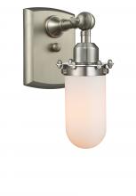 Innovations Lighting 516-1W-SN-CE231-W - Kingsbury - 1 Light - 4 inch - Brushed Satin Nickel - Sconce