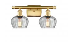 Innovations Lighting 516-2W-SG-G92 - Fenton - 2 Light - 17 inch - Satin Gold - Bath Vanity Light