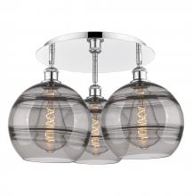 Innovations Lighting 516-3C-PC-G556-10SM - Rochester - 3 Light - 22 inch - Polished Chrome - Flush Mount