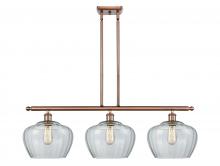 Innovations Lighting 516-3I-AC-G92-L - Fenton - 3 Light - 38 inch - Antique Copper - Cord hung - Island Light