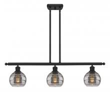 Innovations Lighting 516-3I-BK-G556-6SM - Rochester - 3 Light - 36 inch - Matte Black - Cord hung - Island Light