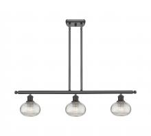 Innovations Lighting 516-3I-OB-G555-6CL - Ithaca - 3 Light - 36 inch - Oil Rubbed Bronze - Cord hung - Island Light