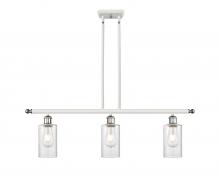 Innovations Lighting 516-3I-WPC-G804 - Clymer - 3 Light - 36 inch - White Polished Chrome - Cord hung - Island Light