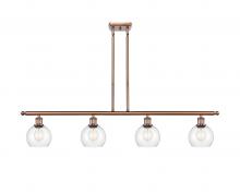 Innovations Lighting 516-4I-AC-G122-6 - Athens - 4 Light - 48 inch - Antique Copper - Cord hung - Island Light