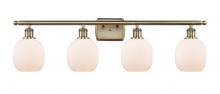 Innovations Lighting 516-4W-AB-G101 - Belfast - 4 Light - 36 inch - Antique Brass - Bath Vanity Light