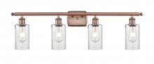 Innovations Lighting 516-4W-AC-G804 - Clymer - 4 Light - 34 inch - Antique Copper - Bath Vanity Light