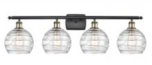 Innovations Lighting 516-4W-BAB-G1213-8 - Athens Deco Swirl - 4 Light - 38 inch - Black Antique Brass - Bath Vanity Light