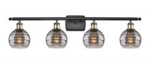 Innovations Lighting 516-4W-BAB-G556-6SM - Rochester - 4 Light - 36 inch - Black Antique Brass - Bath Vanity Light