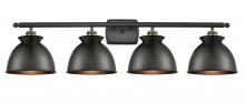 Innovations Lighting 516-4W-BAB-M14-BK - Adirondack - 4 Light - 38 inch - Black Antique Brass - Bath Vanity Light