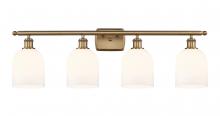 Innovations Lighting 516-4W-BB-G558-6GWH - Bella - 4 Light - 36 inch - Brushed Brass - Bath Vanity Light