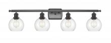 Innovations Lighting 516-4W-BK-G122-6 - Athens - 4 Light - 36 inch - Matte Black - Bath Vanity Light