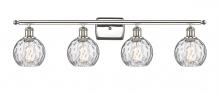 Innovations Lighting 516-4W-PN-G1215-6 - Athens Water Glass - 4 Light - 36 inch - Polished Nickel - Bath Vanity Light