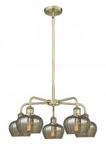 Innovations Lighting 516-5CR-AB-G96 - Fenton - 5 Light - 25 inch - Antique Brass - Chandelier