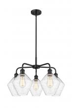 Innovations Lighting 516-5CR-BK-G654-8 - Cindyrella - 5 Light - 26 inch - Matte Black - Chandelier