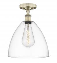 Innovations Lighting 616-1F-AB-GBD-122 - Bristol - 1 Light - 12 inch - Antique Brass - Semi-Flush Mount