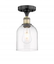 Innovations Lighting 616-1F-BAB-G558-6CL - Bella - 1 Light - 6 inch - Black Antique Brass - Semi-Flush Mount