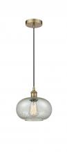 Innovations Lighting 616-1P-AB-G249 - Gorham - 1 Light - 10 inch - Antique Brass - Cord hung - Mini Pendant