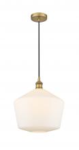 Innovations Lighting 616-1P-BB-G651-12 - Cindyrella - 1 Light - 12 inch - Brushed Brass - Cord hung - Mini Pendant