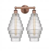 Innovations Lighting 616-2W-AC-G672-8 - Cascade - 2 Light - 17 inch - Antique Copper - Bath Vanity Light