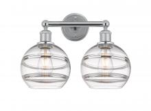 Innovations Lighting 616-2W-PC-G556-8CL - Rochester - 2 Light - 17 inch - Polished Chrome - Bath Vanity Light