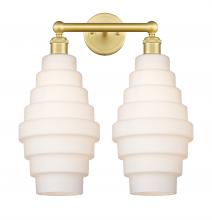 Innovations Lighting 616-2W-SG-G671-8 - Cascade - 2 Light - 17 inch - Satin Gold - Bath Vanity Light