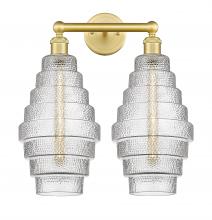 Innovations Lighting 616-2W-SG-G672-8 - Cascade - 2 Light - 17 inch - Satin Gold - Bath Vanity Light