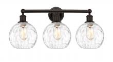 Innovations Lighting 616-3W-OB-G1215-8 - Athens Water Glass - 3 Light - 26 inch - Oil Rubbed Bronze - Bath Vanity Light