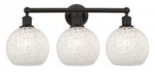 Innovations Lighting 616-3W-OB-G1216-8WM - White Mouchette - 3 Light - 26 inch - Oil Rubbed Bronze - Bath Vanity Light