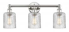 Innovations Lighting 616-3W-PN-G112C-5CL - Cobbleskill - 3 Light - 23 inch - Polished Nickel - Bath Vanity Light