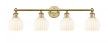 Innovations Lighting 616-4W-BB-G1217-6WV - White Venetian - 4 Light - 33 inch - Brushed Brass - Bath Vanity Light