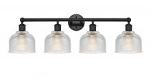 Innovations Lighting 616-4W-BK-G412 - Dayton - 4 Light - 33 inch - Matte Black - Bath Vanity Light