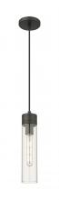 Innovations Lighting 617-1P-BK-G617-11CL - Boreas - 1 Light - 3 inch - Matte Black - Cord Hung - Mini Pendant