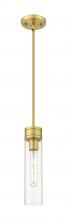 Innovations Lighting 617-1S-BB-G617-11CL - Boreas - 1 Light - 3 inch - Brushed Brass - Stem Hung - Mini Pendant